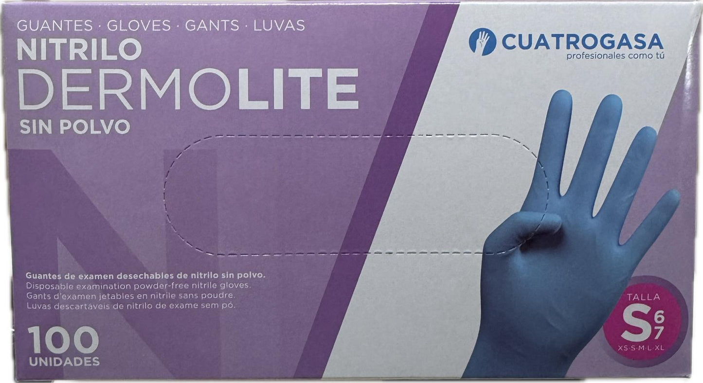 GUANTE NITRILO AZUL T.S 100U