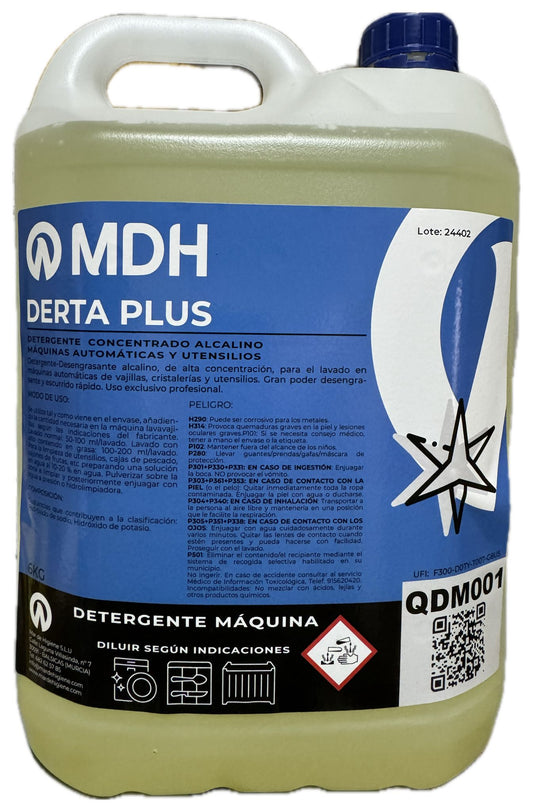 DETERGENTE MAQUINA DERTA PLUS MDH 6KG