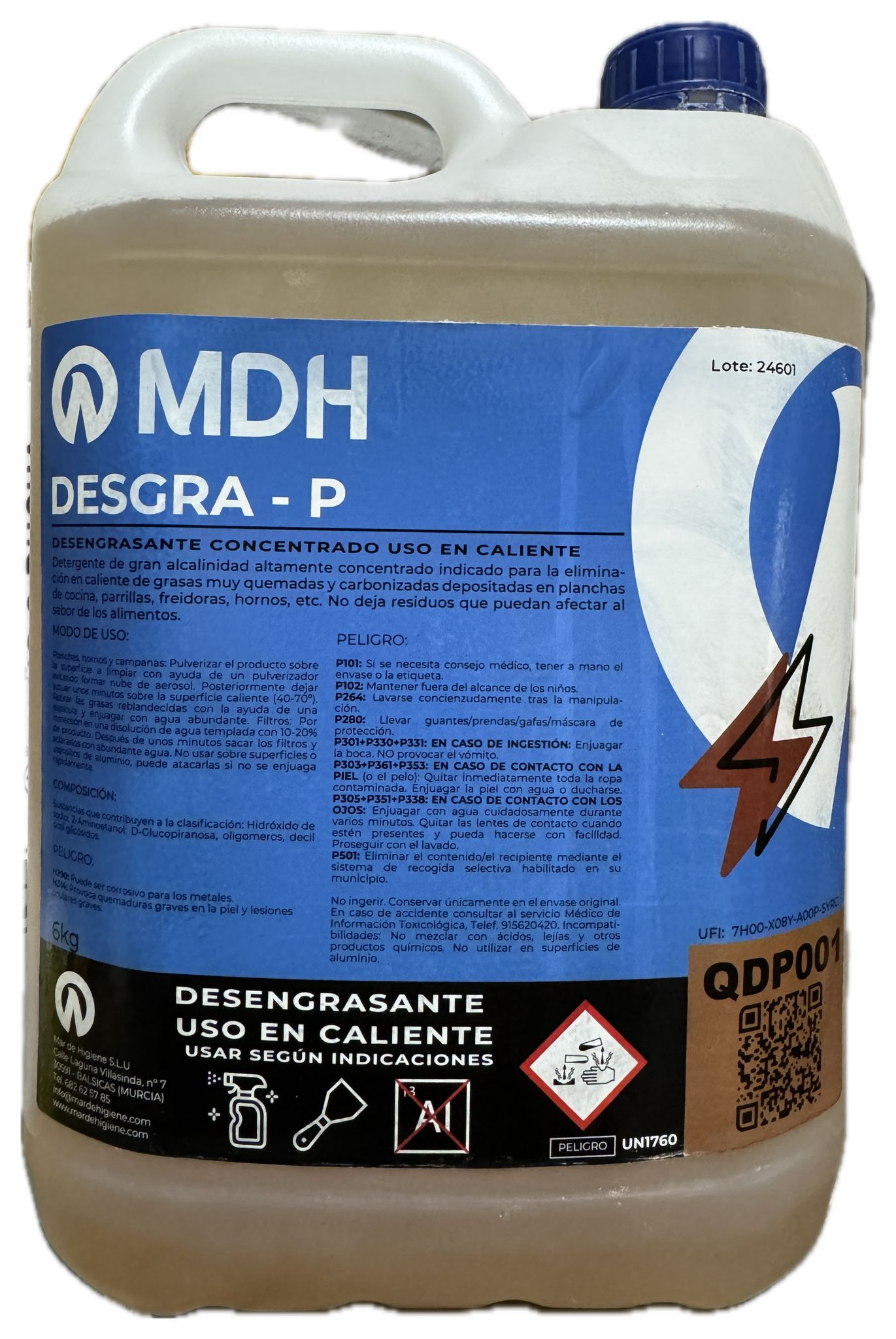 DESENGRASANTE EN CALIENTE BIO MDH 6KG