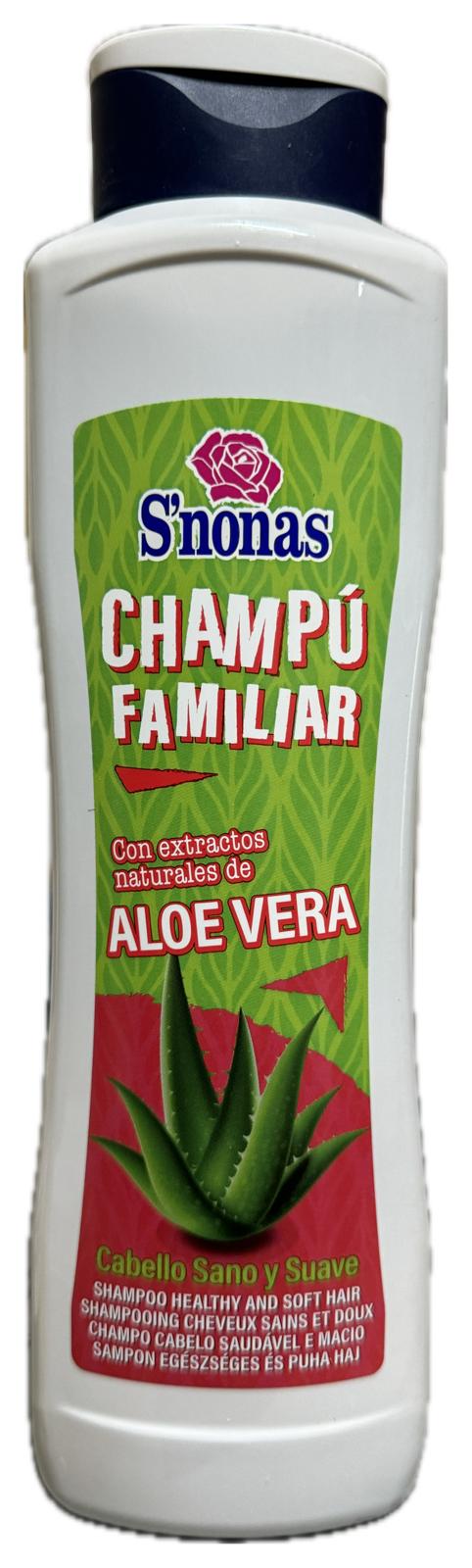 CHAMPU FAMILIAR ALOE VERA S NONAS 750ML